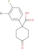 1-(3-Bromo-4-fluorophenyl)-4-oxocyclohexanecarboxylic acid