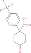 4-Oxo-1-[4-(trifluoromethyl)phenyl]cyclohexanecarboxylic acid