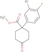 Methyl 1-(3-bromo-4-fluorophenyl)-4-oxocyclohexanecarboxylate