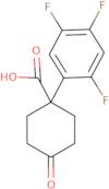 4-Oxo-1-(2,4,5-trifluorophenyl)cyclohexanecarboxylic acid