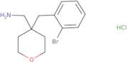 4-[(2-Bromophenyl)methyl]oxan-4-yl-methanamine hydrochloride