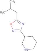 3-[5-(2-Methylpropyl)-1,2,4-oxadiazol-3-yl]piperidine