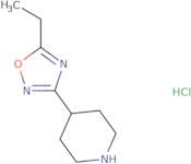 4-(5-Ethyl-1,2,4-oxadiazol-3-yl)piperidine hydrochloride