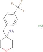 4-[4-(Trifluoromethyl)phenyl]methyl-oxan-4-amine hydrochloride