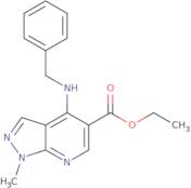 Ethyl 4-(benzylamino)-1-methyl-1H-pyrazolo[3,4-b]pyridine-5-carboxylate