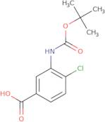 3-{[(tert-Butoxy)carbonyl]amino}-4-chlorobenzoic acid