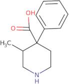 (3S,4R)-3-Methyl-4-phenylpiperidine-4-carboxylic acid