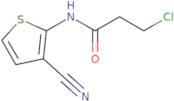 3-Chloro-N-(3-cyanothiophen-2-yl)propanamide