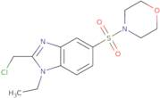 2-(Chloromethyl)-1-ethyl-5-(morpholine-4-sulfonyl)-1H-1,3-benzodiazole