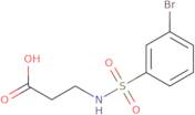 3-(3-Bromobenzenesulfonamido)propanoic acid