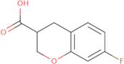 7-Fluoro-3,4-dihydro-2H-1-benzopyran-3-carboxylic acid