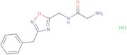 2-Amino-N-((3-benzyl-1,2,4-oxadiazol-5-yl)methyl)acetamide hydrochloride