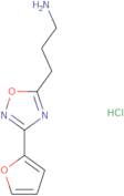 3-(3-(Furan-2-yl)-1,2,4-oxadiazol-5-yl)propan-1-amine hydrochloride