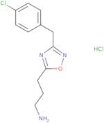3-(3-(4-Chlorobenzyl)-1,2,4-oxadiazol-5-yl)propan-1-amine hydrochloride
