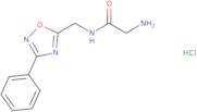 2-Amino-N-((3-phenyl-1,2,4-oxadiazol-5-yl)methyl)acetamide hydrochloride