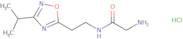 2-Amino-N-(2-(3-isopropyl-1,2,4-oxadiazol-5-yl)ethyl)acetamide hydrochloride