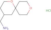 {1,9-Dioxaspiro[5.5]undecan-4-yl}methanamine hydrochloride