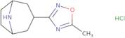 3-(5-Methyl-1,2,4-oxadiazol-3-yl)-8-azabicyclo[3.2.1]octane hydrochloride