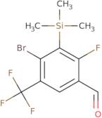 4-Bromo-2-fluoro-5-(trifluoromethyl)-3-(trimethylsilyl)benzaldehyde