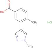 4-Methyl-3-(1-methyl-1H-pyrazol-4-yl)benzoic acid hydrochloride