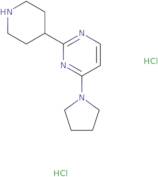 2-(Piperidin-4-yl)-4-(pyrrolidin-1-yl)pyrimidine dihydrochloride