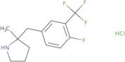 2-{[4-Fluoro-3-(trifluoromethyl)phenyl]methyl}-2-methylpyrrolidine hydrochloride