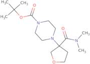 tert-Butyl 4-[3-(dimethylcarbamoyl)oxolan-3-yl]piperazine-1-carboxylate