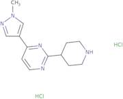 4-(1-Methyl-1H-pyrazol-4-yl)-2-(piperidin-4-yl)pyrimidine dihydrochloride