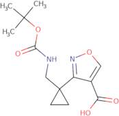 3-[1-({[(tert-Butoxy)carbonyl]amino}methyl)cyclopropyl]-1,2-oxazole-4-carboxylic acid