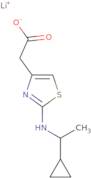 2-{2-[(1-cyclopropylethyl)amino]-1,3-thiazol-4-yl}acetate lithium