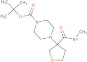 tert-Butyl 4-[3-(methylcarbamoyl)oxolan-3-yl]piperazine-1-carboxylate