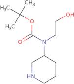 tert-Butyl N-(2-hydroxyethyl)-N-(piperidin-3-yl)carbamate