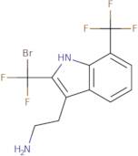 2-[2-(Bromodifluoromethyl)-7-(trifluoromethyl)-1H-indol-3-yl]ethan-1-amine