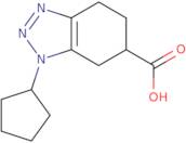 1-Cyclopentyl-4,5,6,7-tetrahydro-1H-1,2,3-benzotriazole-6-carboxylic acid