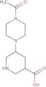 5-(4-Acetylpiperazin-1-yl)piperidine-3-carboxylicacid