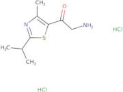 2-Amino-1-[4-methyl-2-(propan-2-yl)-1,3-thiazol-5-yl]ethan-1-one dihydrochloride