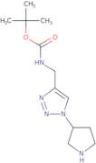 tert-Butyl N-{[1-(pyrrolidin-3-yl)-1H-1,2,3-triazol-4-yl]methyl}carbamate