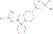 tert-Butyl 4-[3-(propan-2-ylcarbamoyl)oxolan-3-yl]piperazine-1-carboxylate