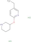 5-Ethyl-2-(piperidin-3-yloxy)pyridine dihydrochloride