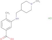 4-Methyl-3-{[(1-methylpiperidin-4-yl)methyl]amino}benzoic acid hydrochloride