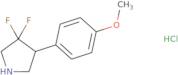 3,3-Difluoro-4-(4-methoxyphenyl)pyrrolidine hydrochloride