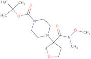 tert-Butyl 4-[3-[methoxy(methyl)carbamoyl]oxolan-3-yl]piperazine-1-carboxylate