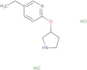 5-Ethyl-2-(pyrrolidin-3-yloxy)pyridine dihydrochloride