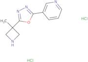 3-[5-(3-Methylazetidin-3-yl)-1,3,4-oxadiazol-2-yl]pyridine dihydrochloride