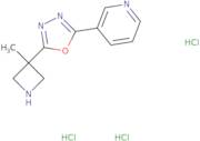 3-[5-(3-Methylazetidin-3-yl)-1,3,4-oxadiazol-2-yl]pyridine trihydrochloride