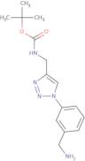 tert-Butyl N-({1-[3-(aminomethyl)phenyl]-1H-1,2,3-triazol-4-yl}methyl)carbamate