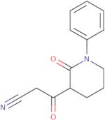 3-Oxo-3-(2-oxo-1-phenylpiperidin-3-yl)propanenitrile