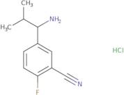 5-(1-Amino-2-methylpropyl)-2-fluorobenzonitrile hydrochloride