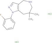 1-(2-Fluorophenyl)-7,7-dimethyl-1H,4H,5H,6H,7H,8H-pyrazolo[4,3-c]azepine dihydrochloride