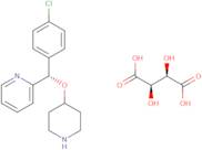 (S)-2-((4-Chlorophenyl)(piperidin-4-yloxy)methyl)pyridine (2R,3R)-2,3-dihydroxysuccinate ee